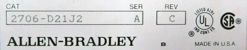 Allen-Bradley 2706-D21J2