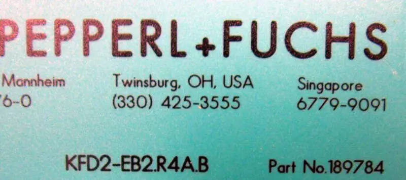 PEPPERL+FUCHS KFD2-EB2.R4A.B