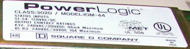 Square D 3020IOM44