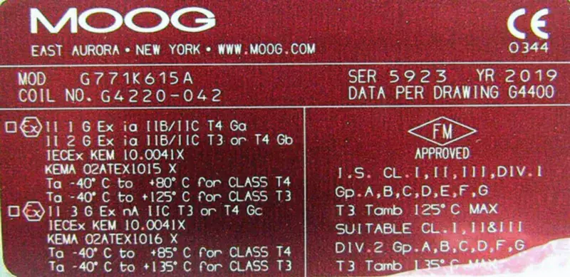 MOOG G771K615A