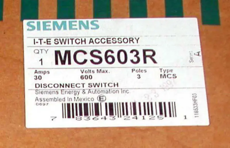 Siemens MCS603R