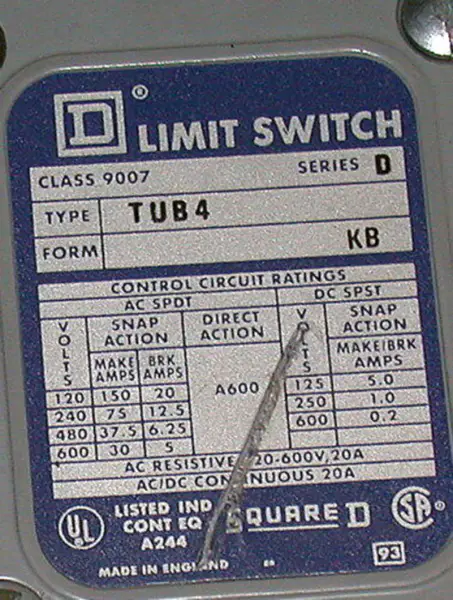 Square D 9007-TUB4