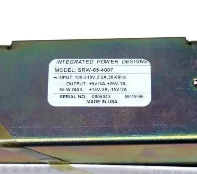 INTEGROVANÉ NÁVRHY NAPÁJENÍ SRW-65-4007