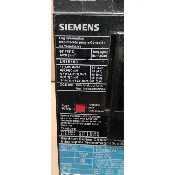 Siemens ED63B070