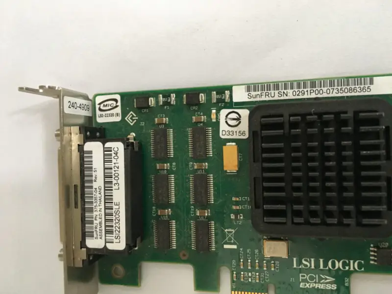 LSI22320SLE SUN SCSI PCI-E FRU/PN : 375-3357-04 Karta