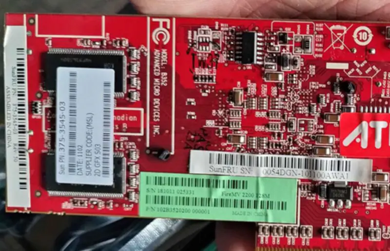 Grafická karta SUN 375-3545 XVR-300 pro Ultra U45 U40