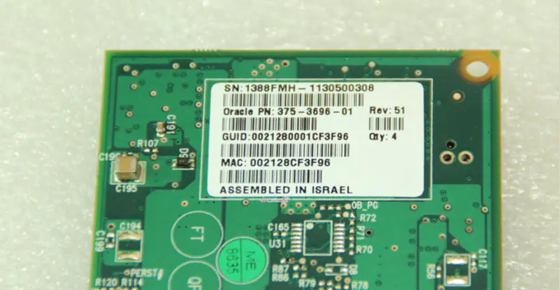 SUN 375-3696-01 X4242A 40GB 4xQDR Infiniband HCA základní deska