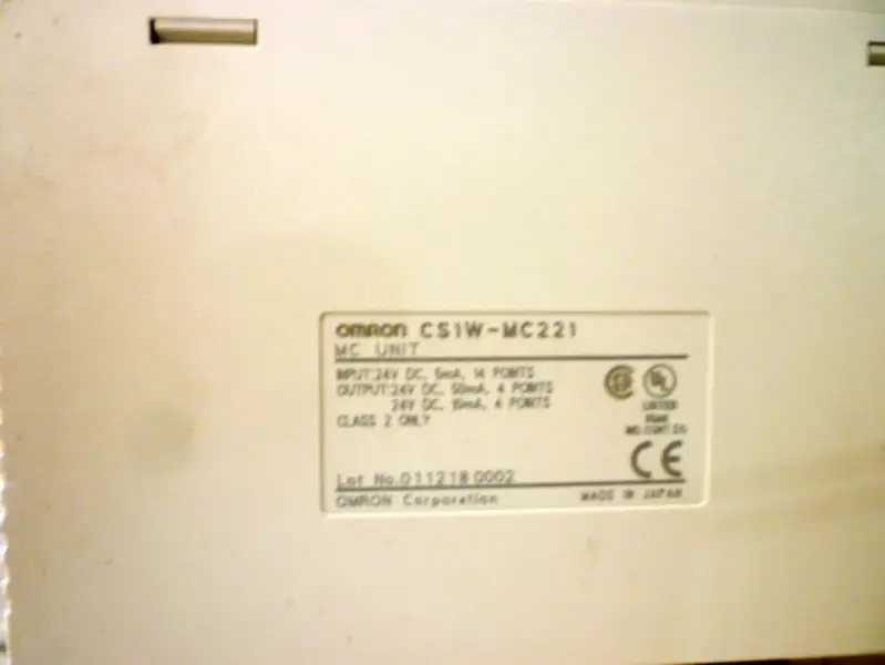 OMRON PLC CS1W-MC221