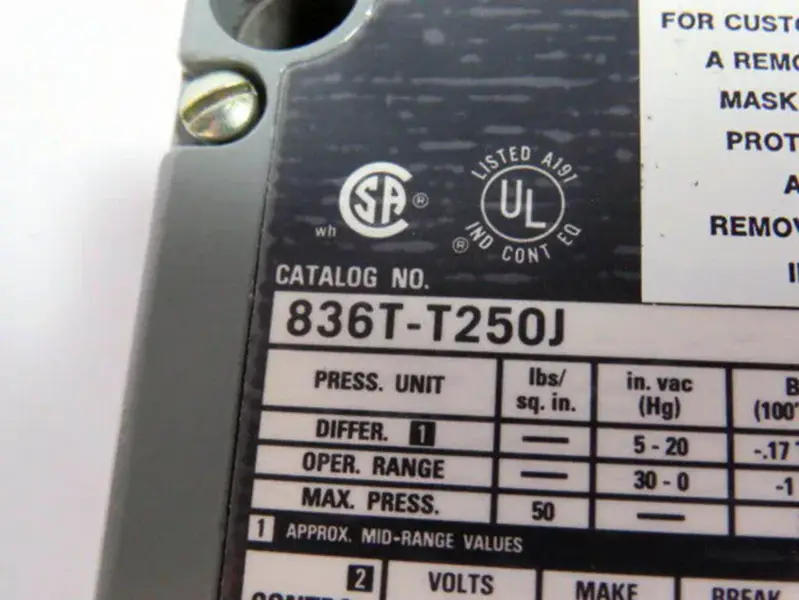 Allen-Bradley 836TT250J