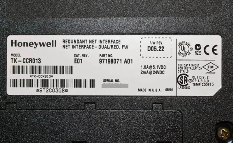 HONEYWELL TK-CCR013
