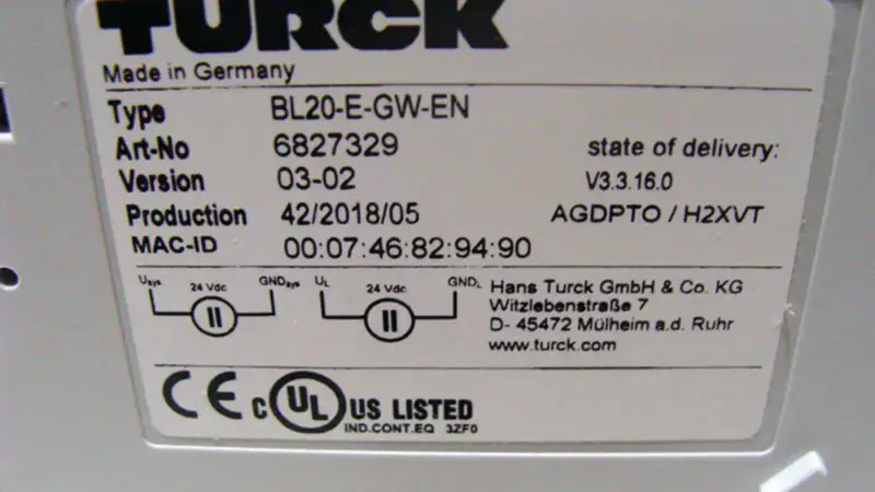 TURCK BL20-E-GW-EN