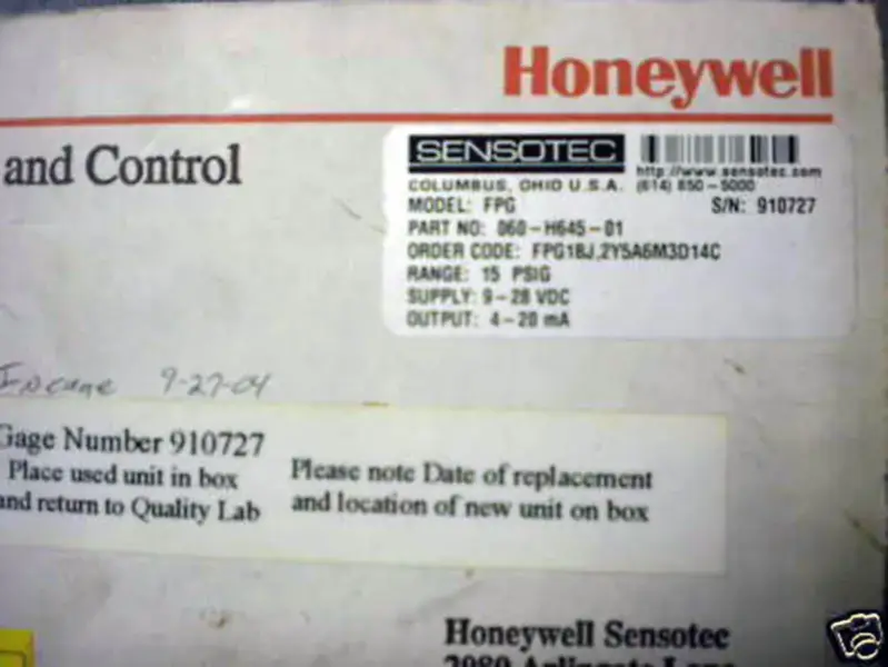 Honeywell 060H64501