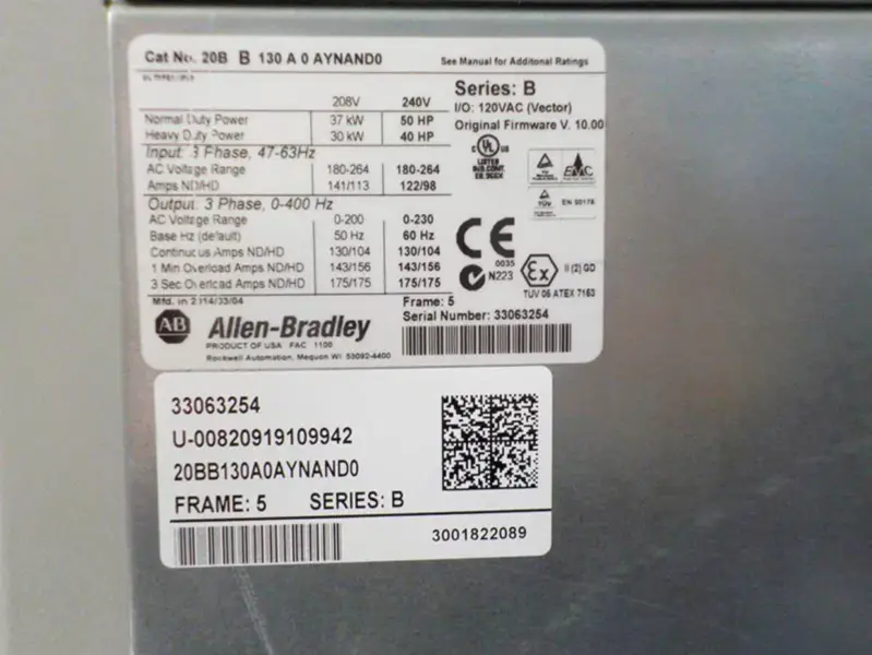 Allen-Bradley 20BB130A0AYNAND0