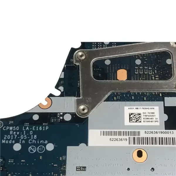 Základní deska HP ZBook 15 G4 921048-001 921048-501 921048-601 LA-E161P