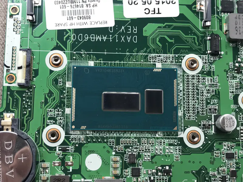 HP 809043-001 809043-501 809043-601 se základní deskou I5-5200U DAX11AMB6D0