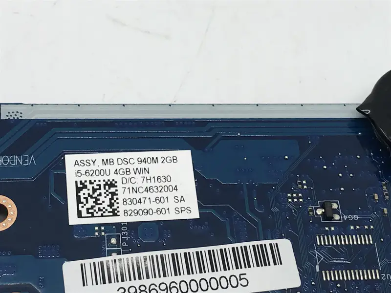 HP 829090-001 829090-501 829090-601 se základní deskou SR2EY I5-6200U