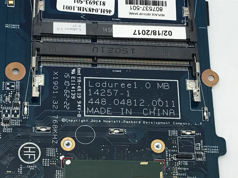 HP 807537-001 807537-501 448.04812.0011 Se základní deskou i5-5200U DDR3