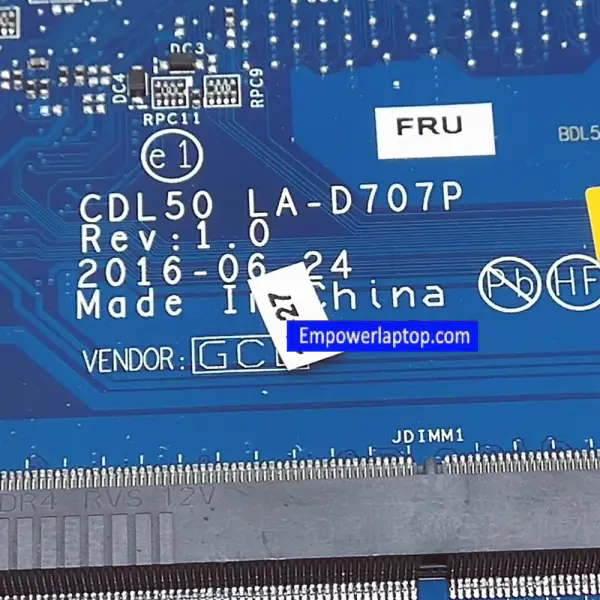 HP 15-AY 15T-AY 910471-001 909213-001/501 910471-601 909213-601 Základní deska i5-7200U DDR4 CDL50 LA-D707P