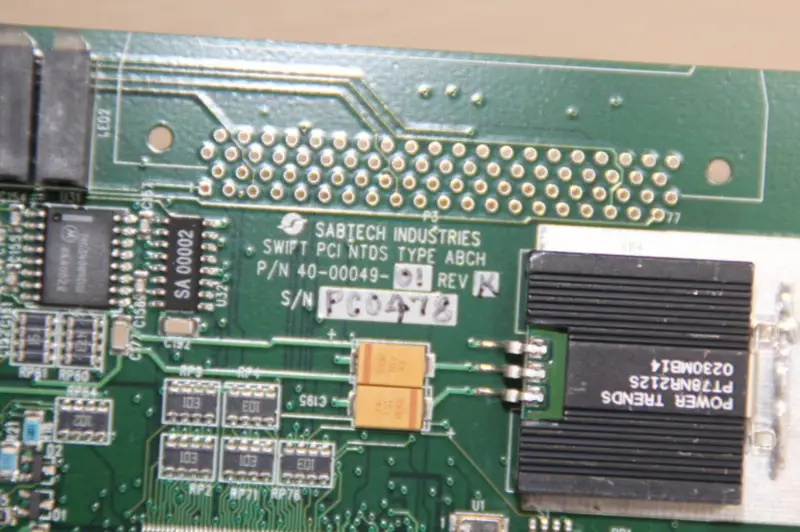 SABTECH INDUSTRIES SWIFT NTDS TYP ABCH 40-00049-01 DAQ karta