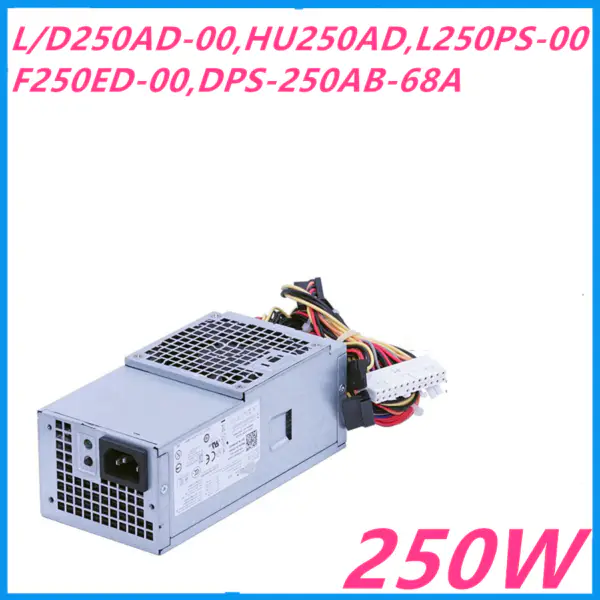 Zdroj napájení pro Dell 220 230 537 545 660S 390 790 990 3010 7010 250W napájecí zdroj HU250AD-00 F250ED-00 DPS-250AB-68A