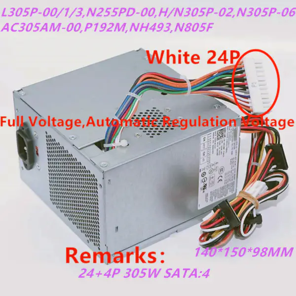 Dell Optiplex 380 755 305W napájecí zdroj L305P-00 L305P-01 L305P-03 H305P-02 N305P-02 N305P-06 AC305AM-00
