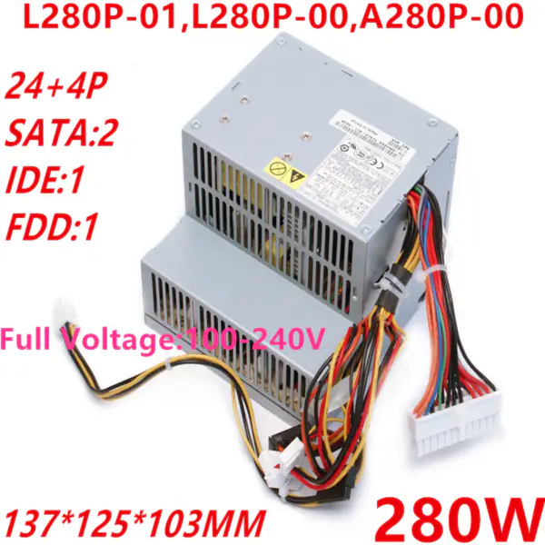 Dell D1200 3100C GX620 520 210L 320 330 740 755 280W Napájecí zdroj L280P-01 L280P-00 A280P-00 D280P-00