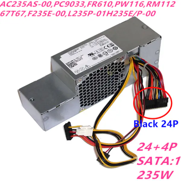 Zdroj napájení pro Dell OptiPlex 760 960 580 780SFF 235W napájecí zdroj AC235AS-00 PC9033 F235E-00 L235P-01 H235E-00