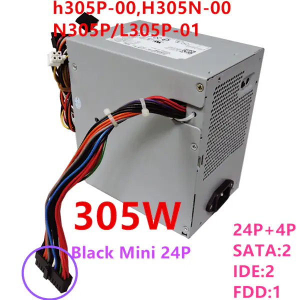 Dell 980 D3100 5100 5150 9100 320 330 360 520 620 745 755 MT 305W Napájecí zdroj h305P-00 H305N-00 N305P/L305P-01
