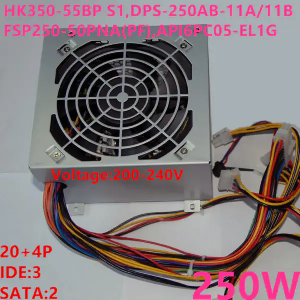 Zdroj napájení pro Lenovo E1020T 1020 1021 1026 250W napájecí zdroj HK350-55BP S1 DPS-250AB-11 A/11 B FSP250-50PNA(PF) API6PC05