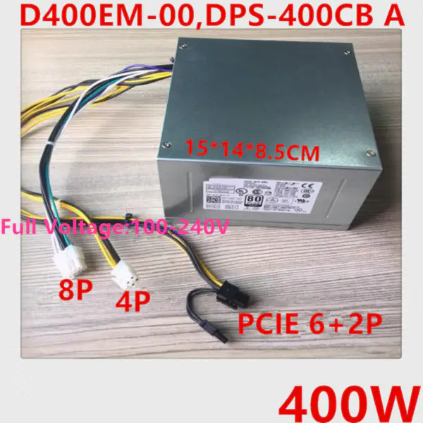 Zdroj napájení pro Dell 3020 7020 9020 3620 1700 8Pin 400W spínaný zdroj D400EM-00 LX400EM-00 DPS-400CB A H290AM-00