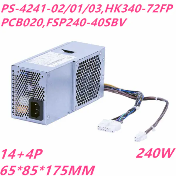 Zdroj napájení pro Lenovo M82 4550 3050 Q77 A75 14Pin 240W PS-4241-03 HK340-72FP PCB020 FSP240-40SBV FSP240-40SBN