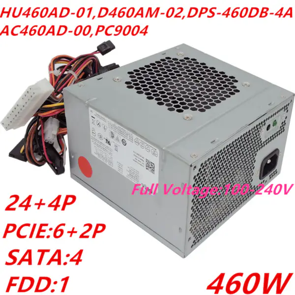 Dell XPS 8100 8500 8700 8900 460W napájecí zdroj HU460AD-01 DPS-460DB-2A DPS-460DB-3A/10A AC460AD-00 PC9004