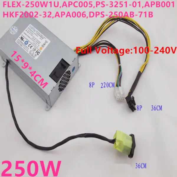 Zdroj napájení pro Lenovo B325I 320 520 545 340 8Pin 250W Napájecí zdroj APB001 HKF2502-3A APA006 DPS-250AB-71 B DPS-250AB-84 B