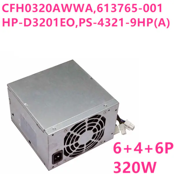 HP Z200 Z210 6300 6280 6080 8100 8280 8080 320W napájecí zdroj CFH0320AWWA 613765-001 HP-D3201EO PS-4321-9HP