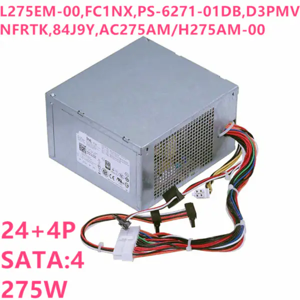 Zdroj napájení pro Dell 390 790 990 3010 9010 7010 275W napájecí zdroj L275EM-00 PS-6271-01DB B275AM-00 AC275AM-00 H275AM-00