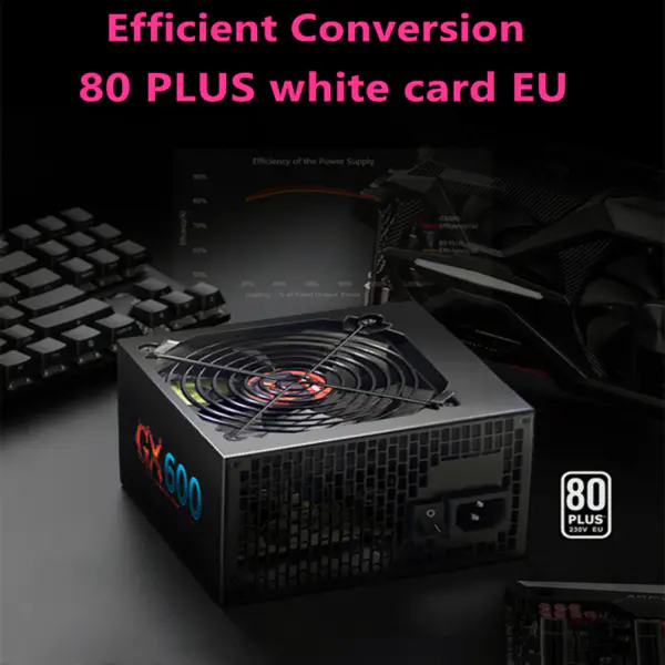 Zdroj pro značku Huntkey ATX INTEL AMD Dorsal line Broad silence 600W Spínaný zdroj GX600