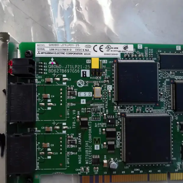 Q80BD-J71LP21-25 BD627B697G52 PLC Vizuální průmyslový komunikační modul desková karta