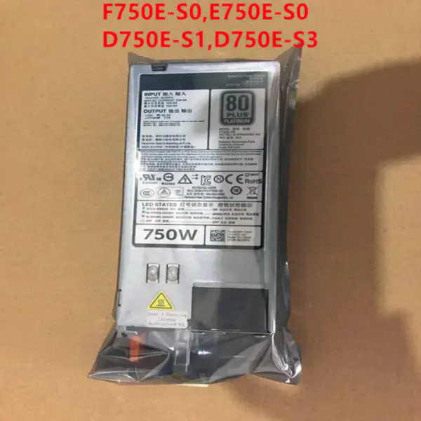 Napájecí zdroj Dell R620 520 720 820 420 750W E750E-S0 F750E-S0 D750E-S1 D750E-S3 DPS-750AB-2A/12A/29A 0N30P9