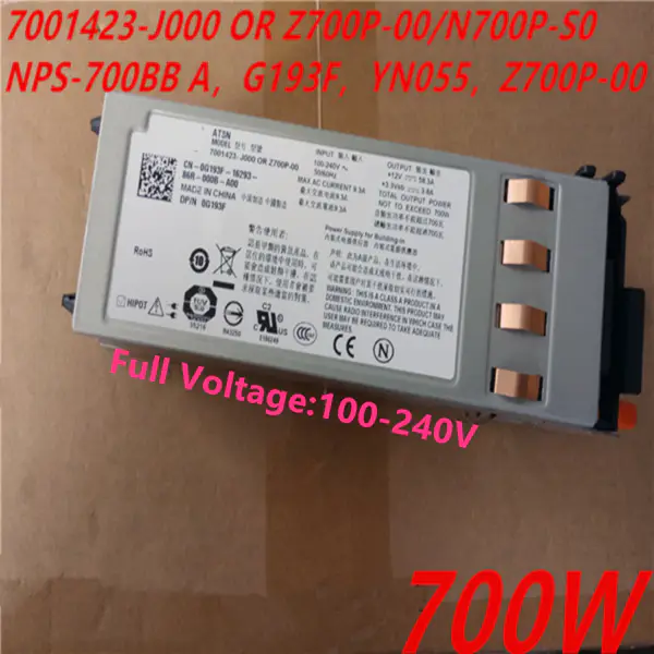 Napájecí zdroj Dell PowerEdge R805 700W 7001423-J000 OR Z700P-00 N700P-S0 NPS-700BB A G193F YN055 Z700P-00
