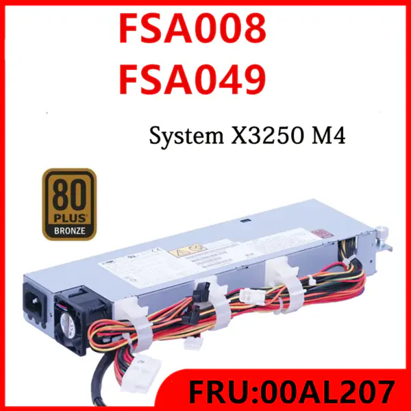 Zdroj napájení pro Lenovo IBM X3250 M4 M3 M5 1U 300W napájecí zdroj FSA008 FSA049 69Y5537 81Y6301 00J6066 00J6070 00AL207