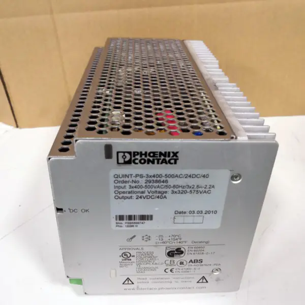 Phoenix Contact QUINT-PS-3X400-500AC24DC40