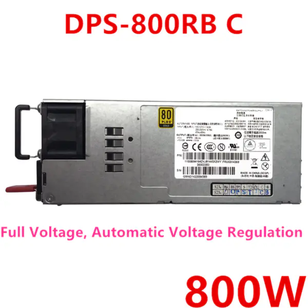 Zdroj napájení pro Lenovo RD330 340 530 630 540 640 800W Napájecí zdroj DPS-800RB C DPS-800RB A DPS-800RB B DPS-800RB E
