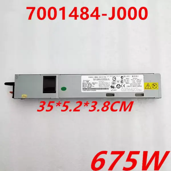 Zdroj napájení pro IBM X3550 3650 M2 M3 675W napájecí zdroj 7001484-J000 7001484-J002 FS7023 39Y7201 39Y7224 69Y5918 69Y5919
