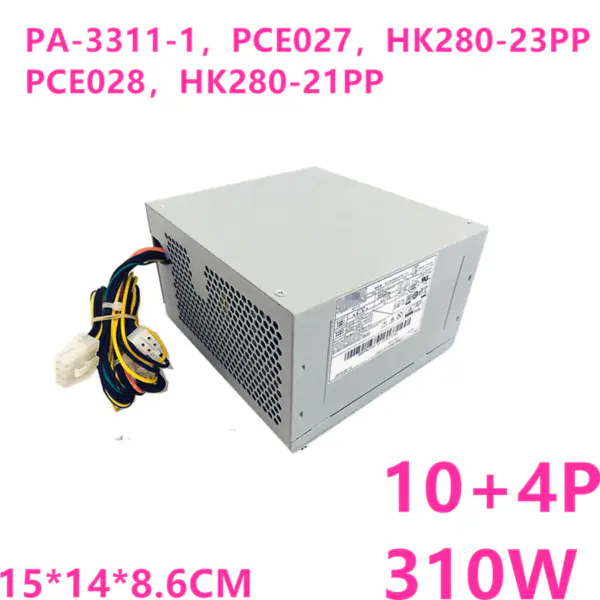 Zdroj napájení pro Lenovo M4600 E74 M710T 8600 4095 4200 4601c 4900 10Pin 310W Napájecí zdroj PA-3311-1 PCE027 HK280-23PP PCE028