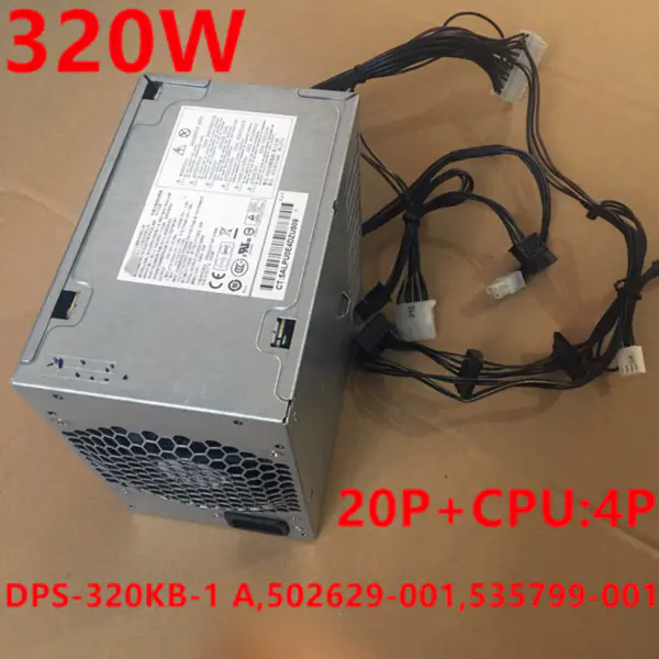 Zdroj napájení pro pracovní stanice HP Z200 320W spínaný zdroj napájení DPS-320KB-1 A 502629-001 535799-001