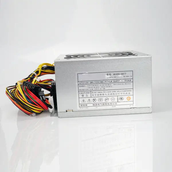 Napájecí zdroj pro značku Huntkey s jmenovitým výkonem 300 W a špičkovým 400W spínaným zdrojem HK400-58FP