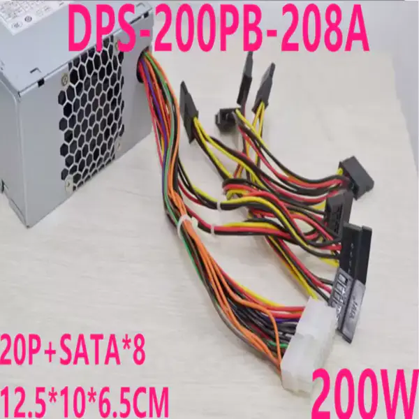 Zdroj napájení pro Hanker DVR NVR 20Pin SATA*8 200W spínaný zdroj DPS-200PB-208 A DPS-200PB-176 G