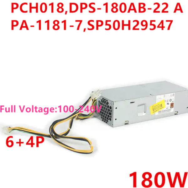 Zdroj napájení pro Lenovo 510S 700 280 G2 400 G4 6Pin 180W napájecí zdroj PCH018 DPS-180AB-22 A DPS-180AB-22 B PCF011 PA-1181-7