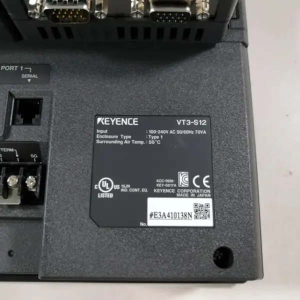 KEYENCE VT3-S12+VT3-E3