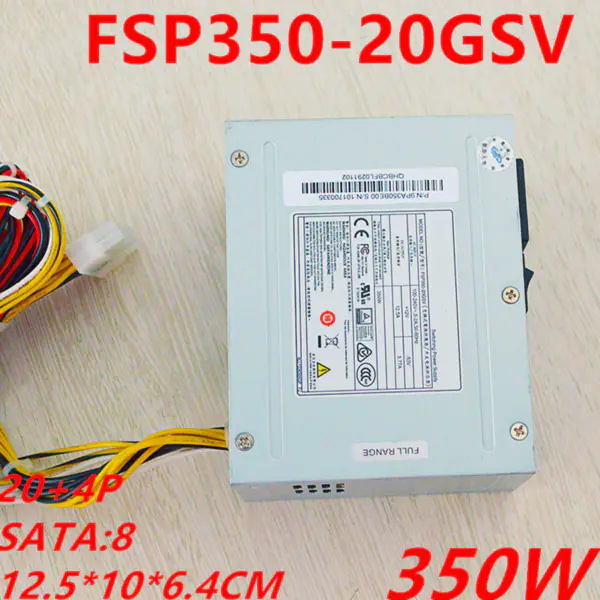 Zdroj napájení pro Hanker POE 7916N 20Pin+4Pin+ SATA*8 350W spínaný zdroj napájení FSP350-20GSV